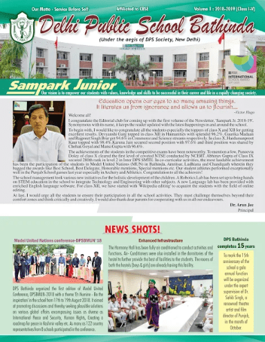 Sampark Junior Vol. 1 (Session 2018-19)